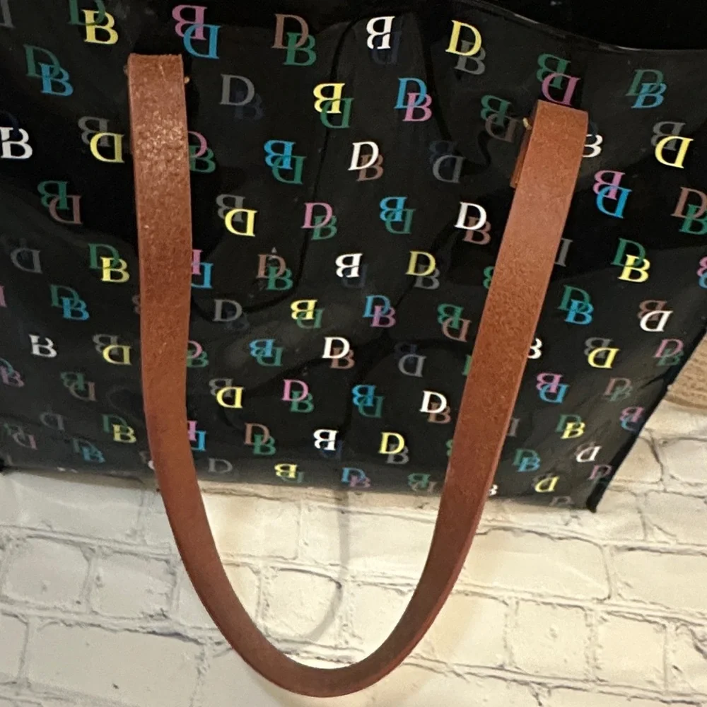 Dooney & Bourke Black Multi Monogram IT medium shopper - Picture 11 of 12